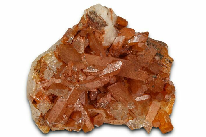 Tangerine Quartz Crystal Cluster - Brazil #367168